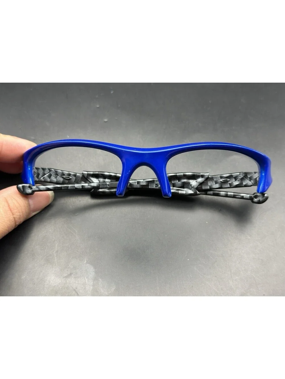 Oakley Flak Jacket Team Blue/Carbon Fiber Frame